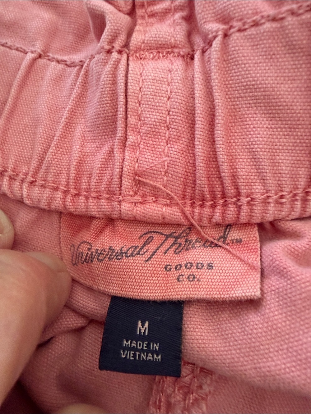 High-Waist Pink Paperbag Shorts with Rolled Hem - Picture 3 of 8